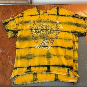 Urban Outfitters Mustard Tie-Dye Tee